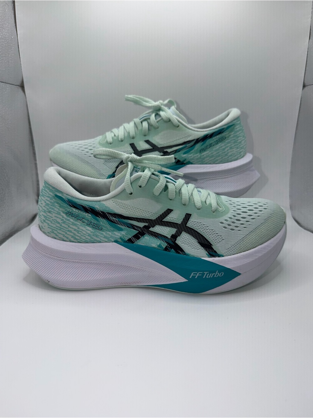 ASICS Women's Mint and Black FF Turbo Running Shoes